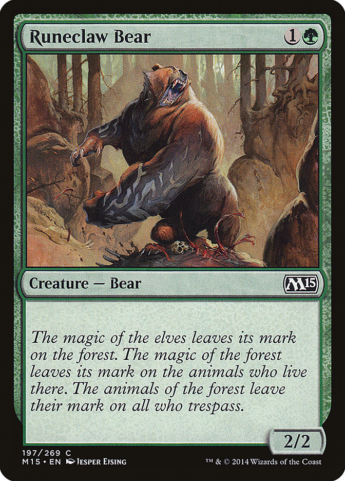 Runeclaw Bear [Magic 2015] | Yard's Games Ltd