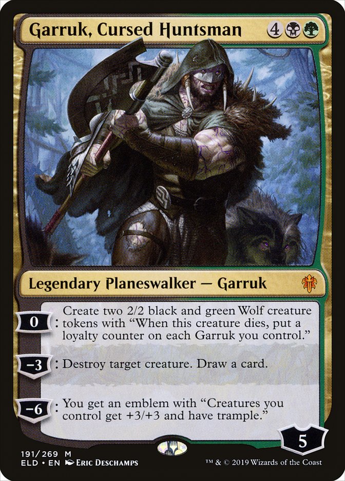 Garruk, Cursed Huntsman [Throne of Eldraine] | Yard's Games Ltd