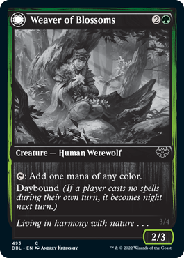Weaver of Blossoms // Blossom-Clad Werewolf [Innistrad: Double Feature] | Yard's Games Ltd