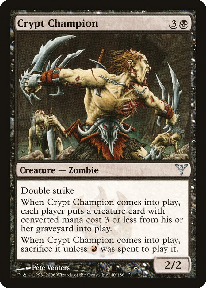 Crypt Champion [Dissension] | Yard's Games Ltd