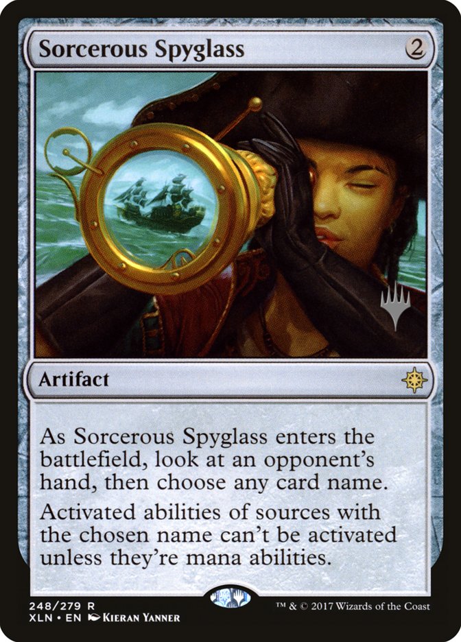 Sorcerous Spyglass (Promo Pack) [Ixalan Promos] | Yard's Games Ltd