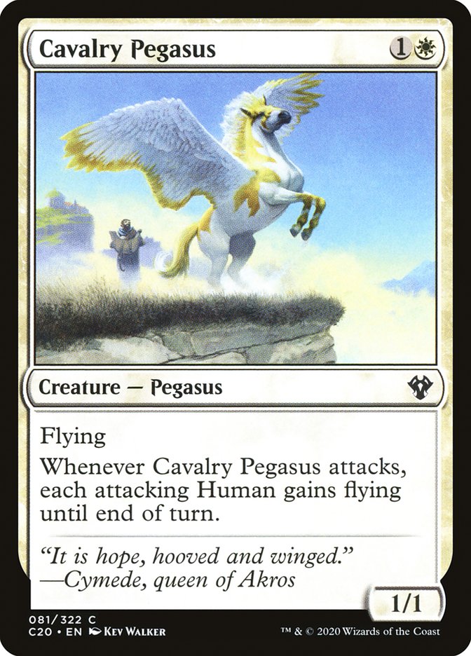 Cavalry Pegasus [Commander 2020] | Yard's Games Ltd