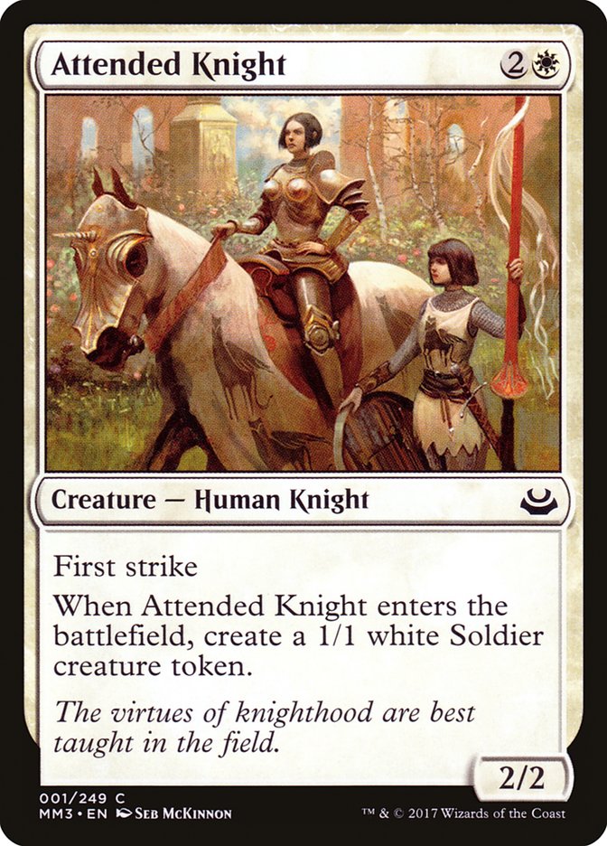 Attended Knight [Modern Masters 2017] | Yard's Games Ltd