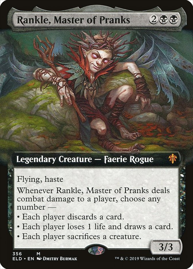 Rankle, Master of Pranks (Extended Art) [Throne of Eldraine] | Yard's Games Ltd