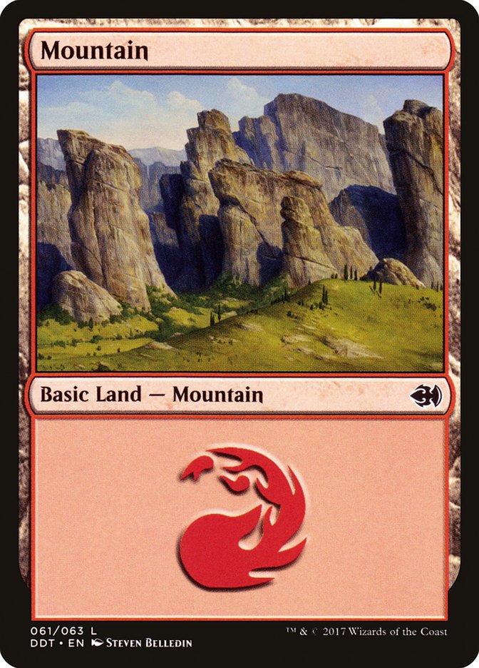 Mountain (61) [Duel Decks: Merfolk vs. Goblins] | Yard's Games Ltd