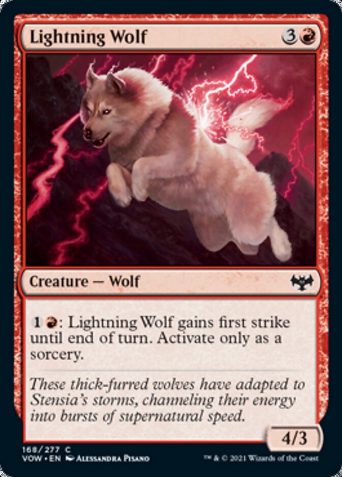 Lightning Wolf [Innistrad: Crimson Vow] | Yard's Games Ltd