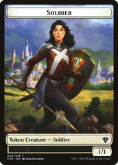 Elemental (003) // Soldier Double-Sided Token [Commander 2020 Tokens] | Yard's Games Ltd