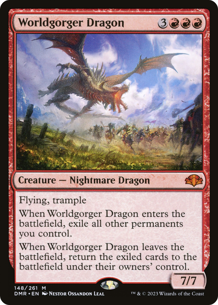 Worldgorger Dragon [Dominaria Remastered] | Yard's Games Ltd