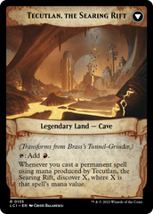 Brass's Tunnel-Grinder // Tecutlan, the Searing Rift [The Lost Caverns of Ixalan Prerelease Cards] | Yard's Games Ltd