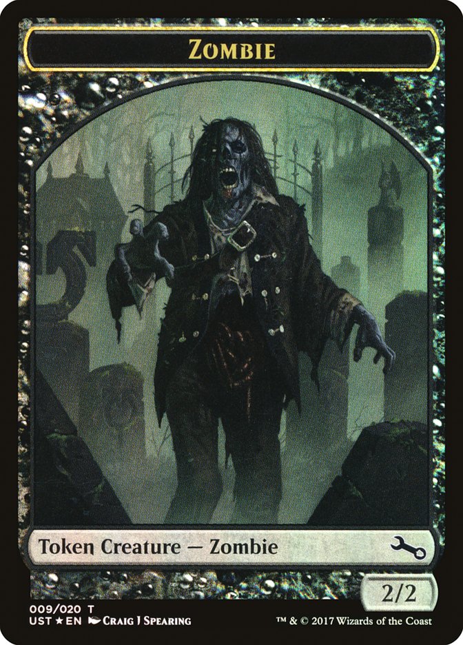 Zombie // Zombie Double-Sided Token [Unstable Tokens] | Yard's Games Ltd
