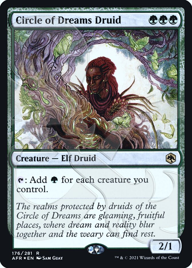 Circle of Dreams Druid (Ampersand Promo) [Dungeons & Dragons: Adventures in the Forgotten Realms Promos] | Yard's Games Ltd
