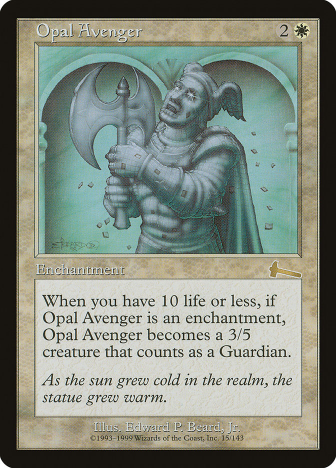 Opal Avenger [Urza's Legacy] | Yard's Games Ltd
