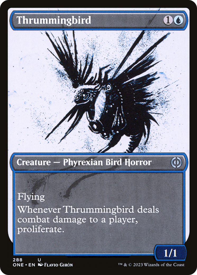Thrummingbird (Showcase Ichor) [Phyrexia: All Will Be One] | Yard's Games Ltd
