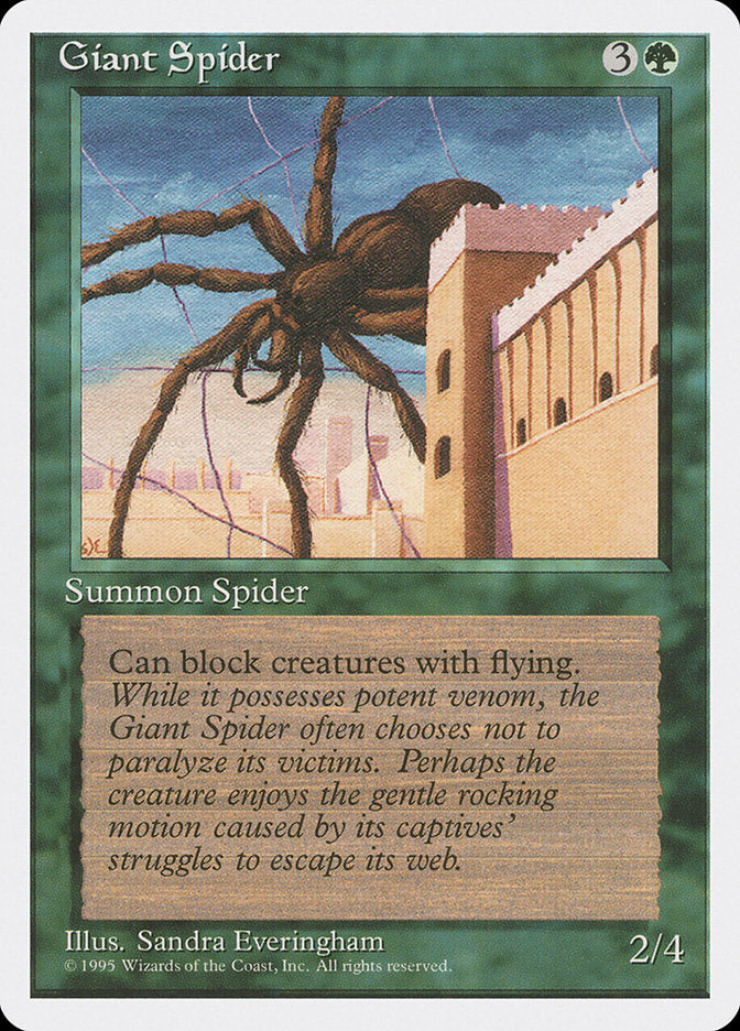 Giant Spider [Fourth Edition] | Yard's Games Ltd