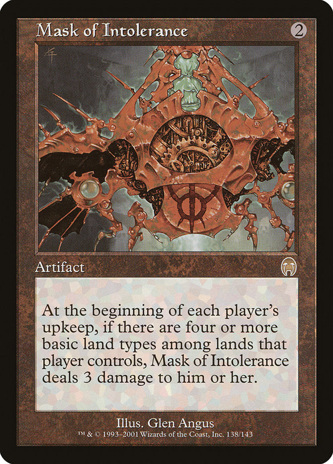 Mask of Intolerance [Apocalypse] | Yard's Games Ltd