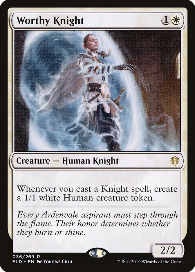 Worthy Knight [Throne of Eldraine] | Yard's Games Ltd