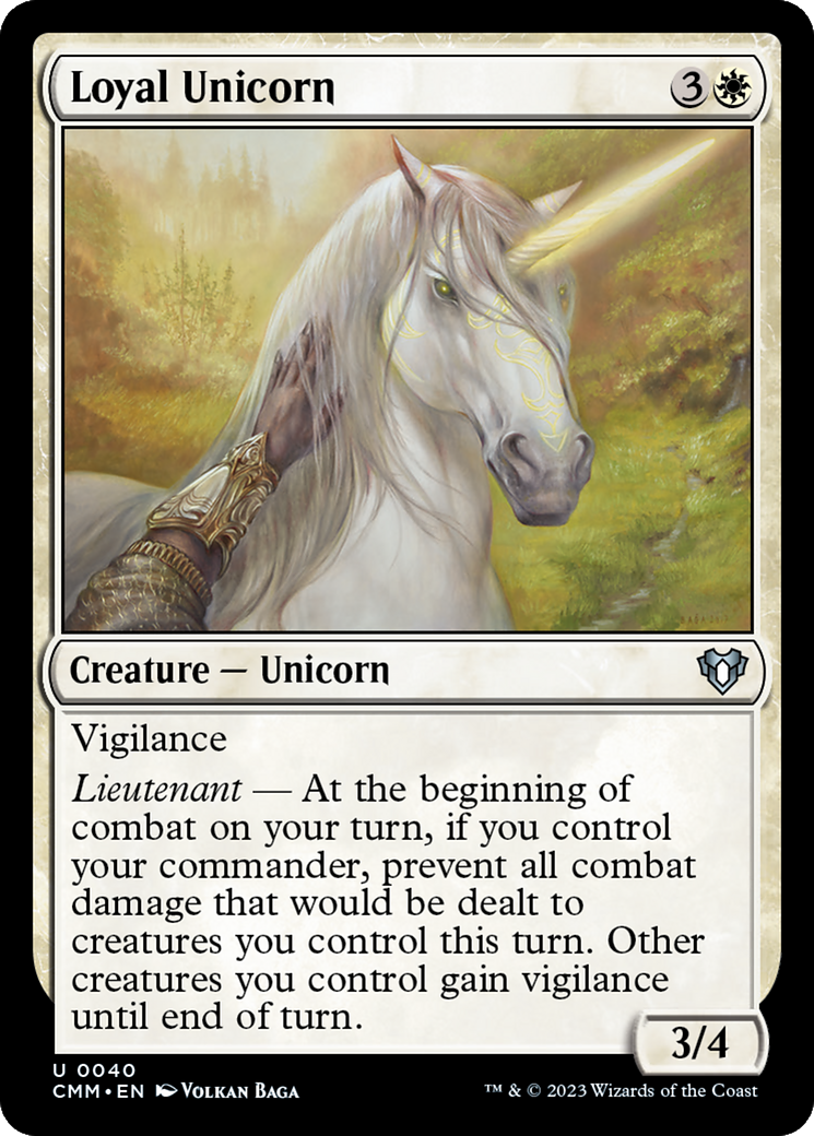 Loyal Unicorn [Commander Masters] | Yard's Games Ltd