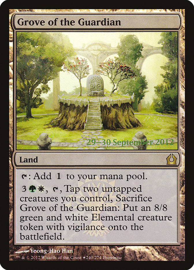 Grove of the Guardian [Return to Ravnica Prerelease Promos] | Yard's Games Ltd