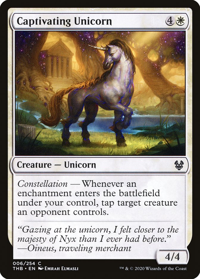 Captivating Unicorn [Theros Beyond Death] | Yard's Games Ltd