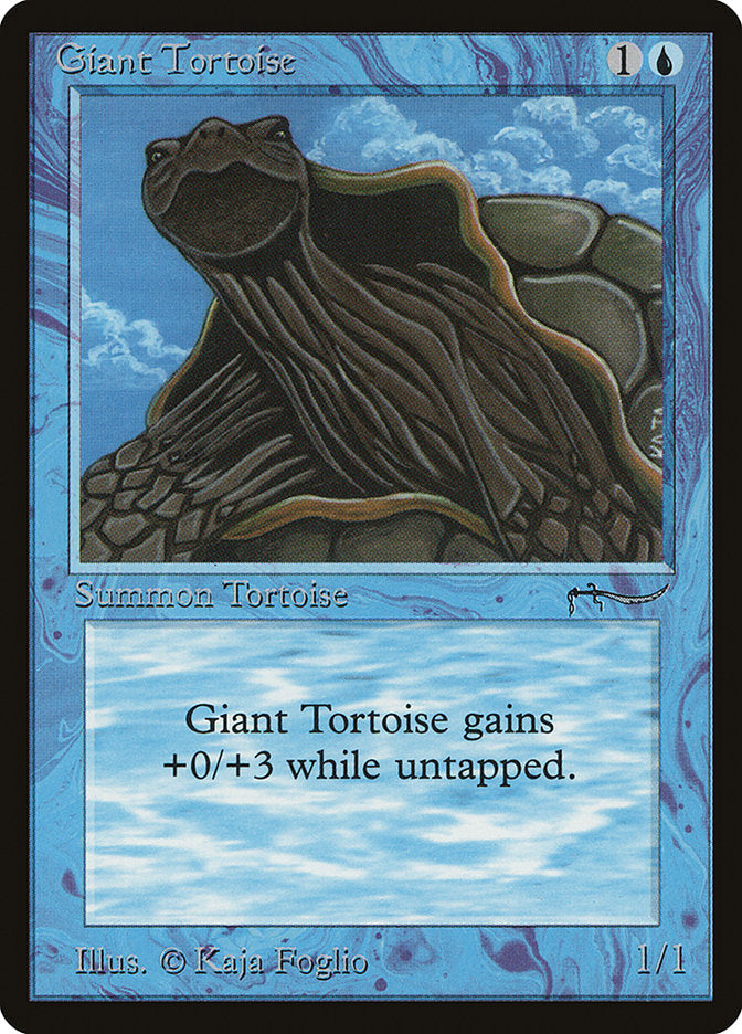 Giant Tortoise (Light Mana Cost) [Arabian Nights] | Yard's Games Ltd