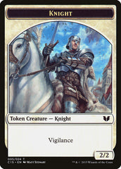 Knight (005) // Spirit (023) Double-Sided Token [Commander 2015 Tokens] | Yard's Games Ltd