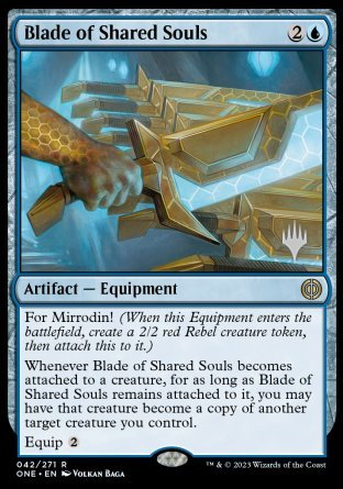 Blade of Shared Souls (Promo Pack) [Phyrexia: All Will Be One Promos] | Yard's Games Ltd
