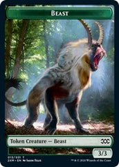 Beast // Saproling Double-Sided Token [Double Masters Tokens] | Yard's Games Ltd