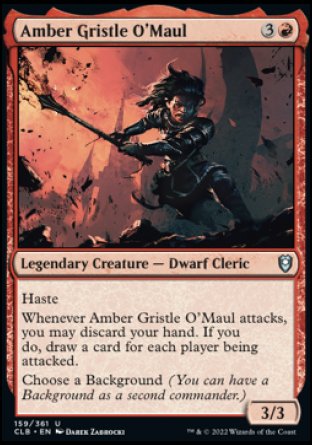 Amber Gristle O'Maul [Commander Legends: Battle for Baldur's Gate] | Yard's Games Ltd