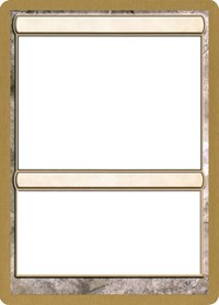 2003 World Championship Blank Card [World Championship Decks 2003] | Yard's Games Ltd