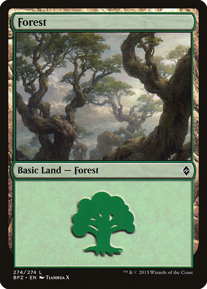 Forest [Battle for Zendikar] | Yard's Games Ltd