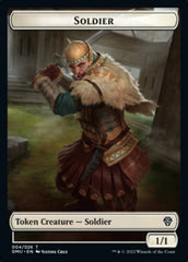 Soldier // Badger Double-Sided Token [Dominaria United Tokens] | Yard's Games Ltd