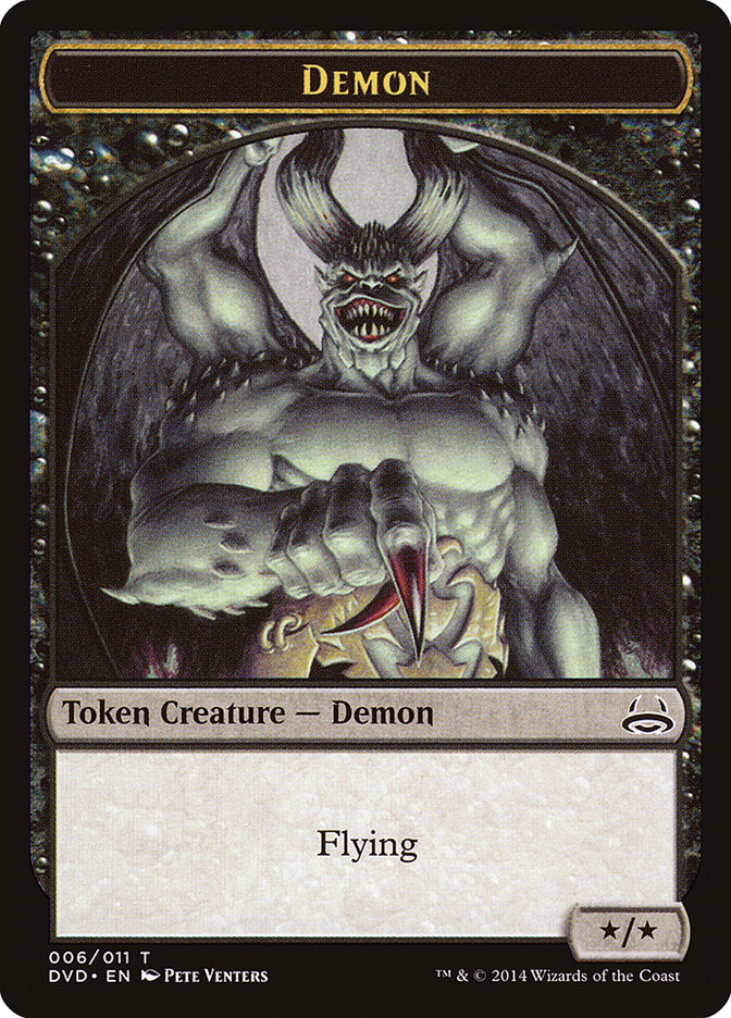Demon Token (Divine vs. Demonic) [Duel Decks Anthology Tokens] | Yard's Games Ltd