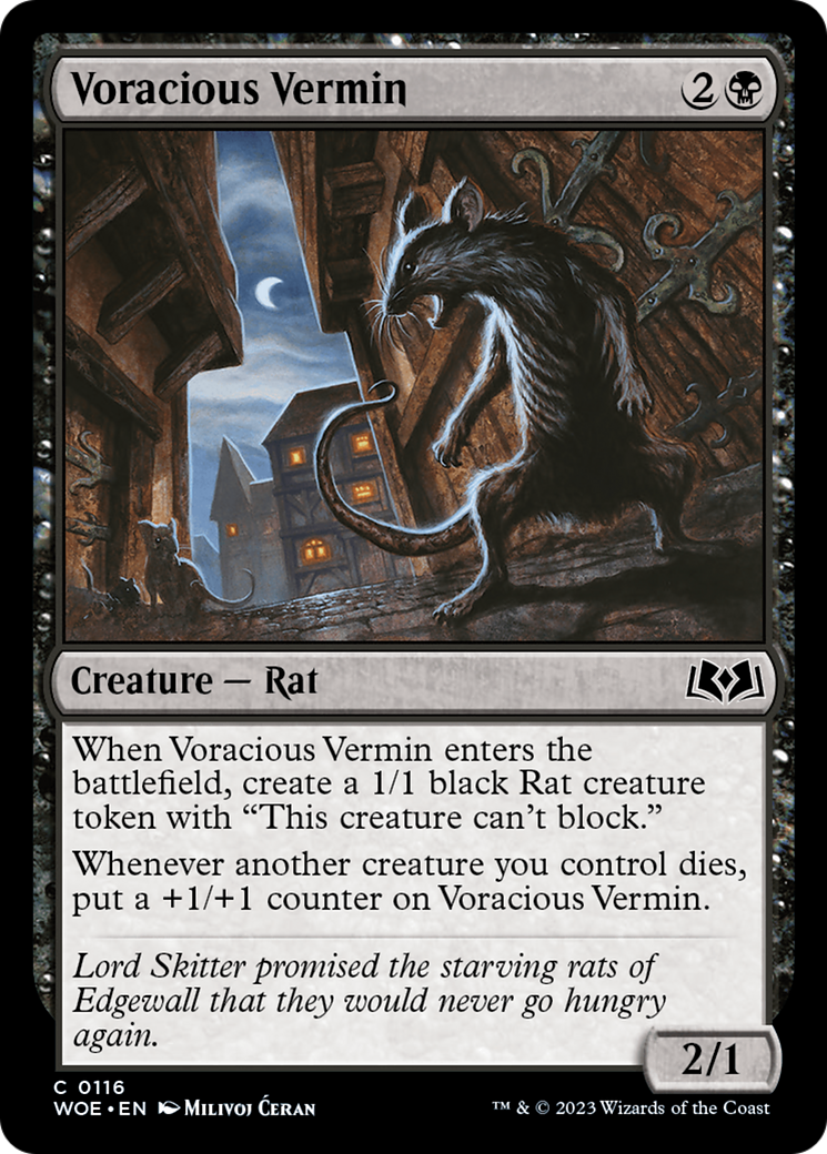Voracious Vermin [Wilds of Eldraine] | Yard's Games Ltd