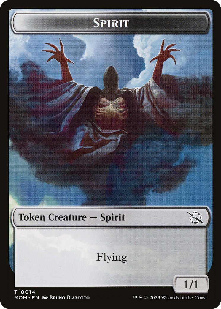 Phyrexian Myr // Spirit (14) Double-Sided Token [March of the Machine Tokens] | Yard's Games Ltd