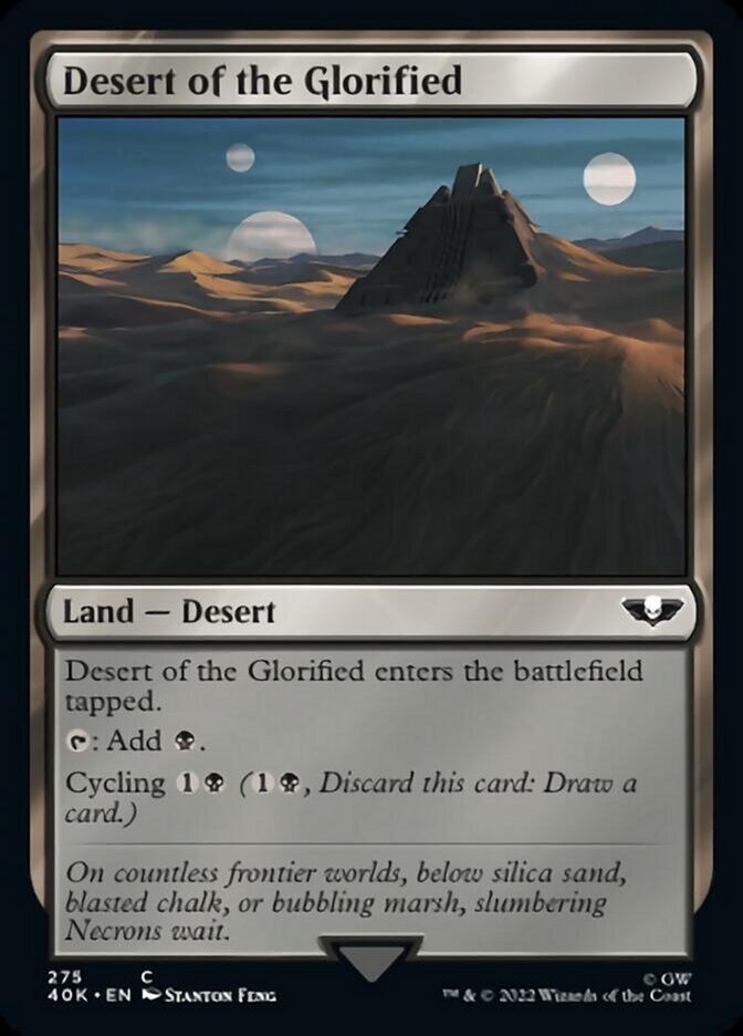 Desert of the Glorified (Surge Foil) [Warhammer 40,000] | Yard's Games Ltd