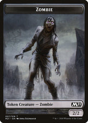 Construct // Zombie Double-Sided Token [Core Set 2021 Tokens] | Yard's Games Ltd