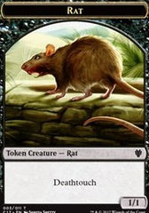 Rat // Cat Double-Sided Token [Commander 2017 Tokens] | Yard's Games Ltd
