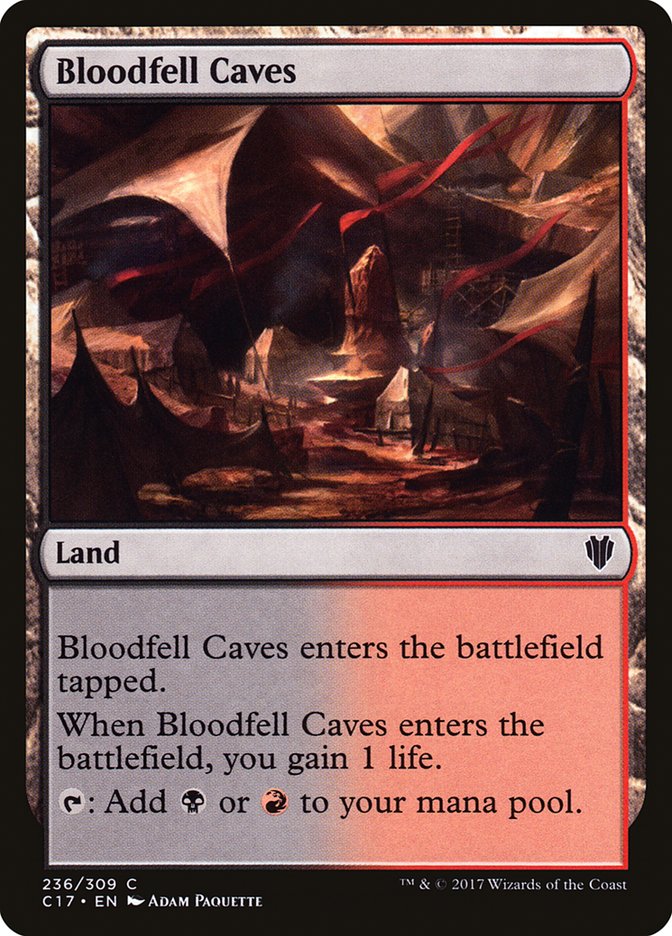 Bloodfell Caves [Commander 2017] | Yard's Games Ltd