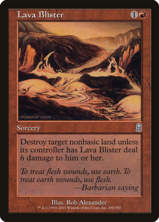 Lava Blister [Odyssey] | Yard's Games Ltd