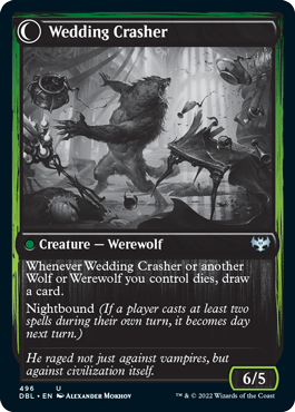 Wolfkin Outcast // Wedding Crasher [Innistrad: Double Feature] | Yard's Games Ltd