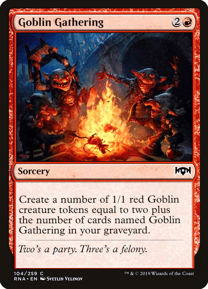 Goblin Gathering [Ravnica Allegiance] | Yard's Games Ltd