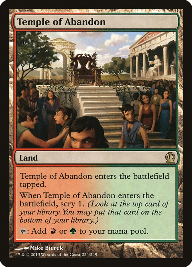 Temple of Abandon [Theros] | Yard's Games Ltd
