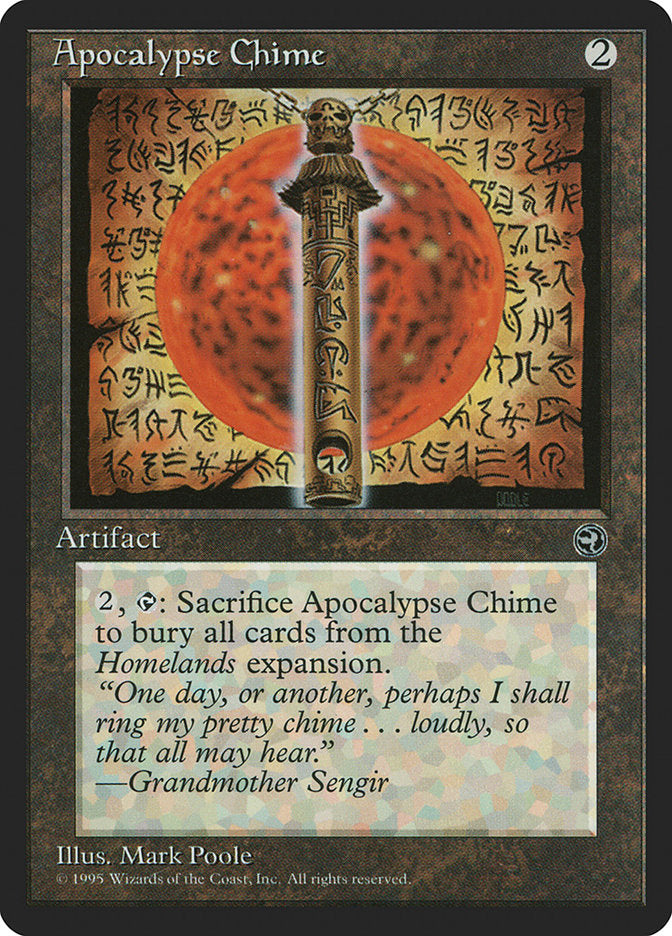 Apocalypse Chime [Homelands] | Yard's Games Ltd