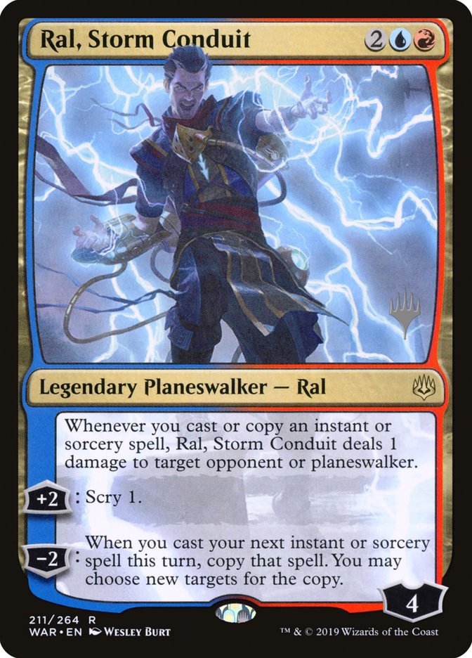 Ral, Storm Conduit (Promo Pack) [War of the Spark Promos] | Yard's Games Ltd