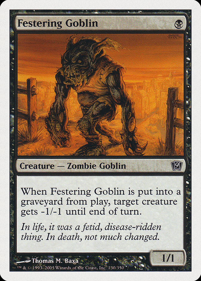 Festering Goblin [Ninth Edition] | Yard's Games Ltd