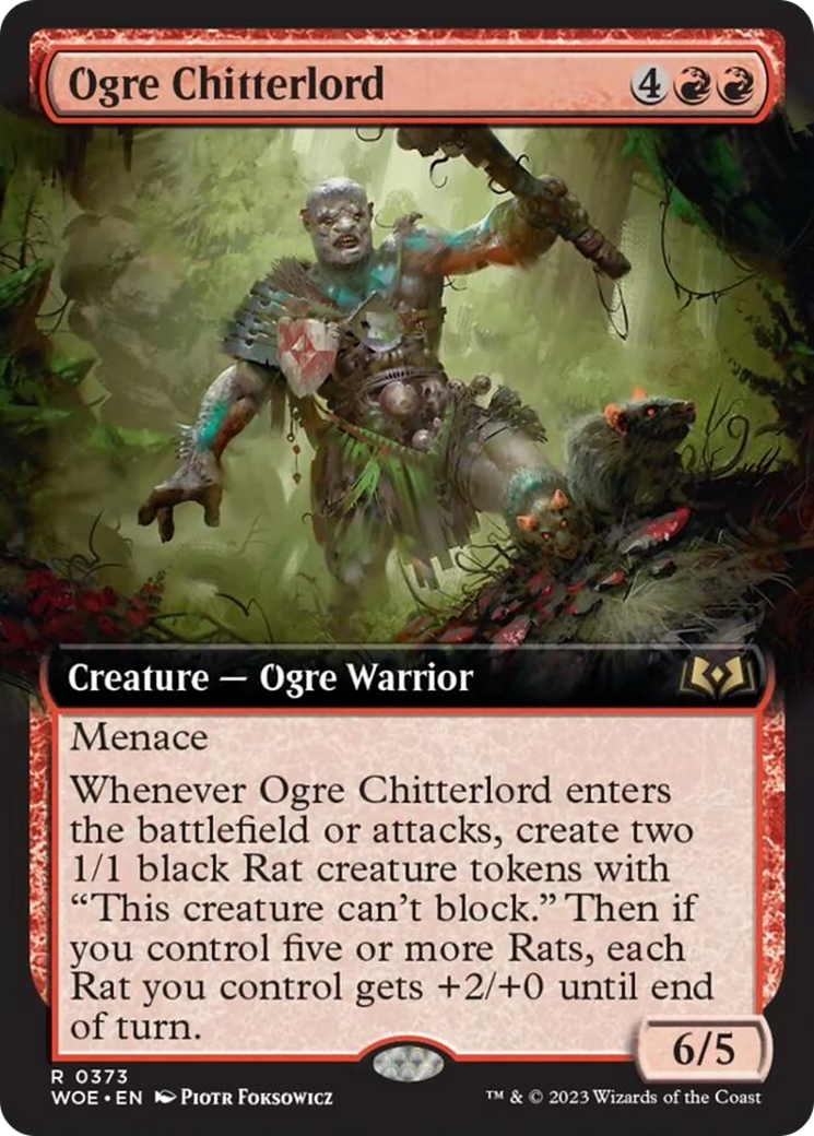 Ogre Chitterlord (Extended Art) [Wilds of Eldraine] | Yard's Games Ltd