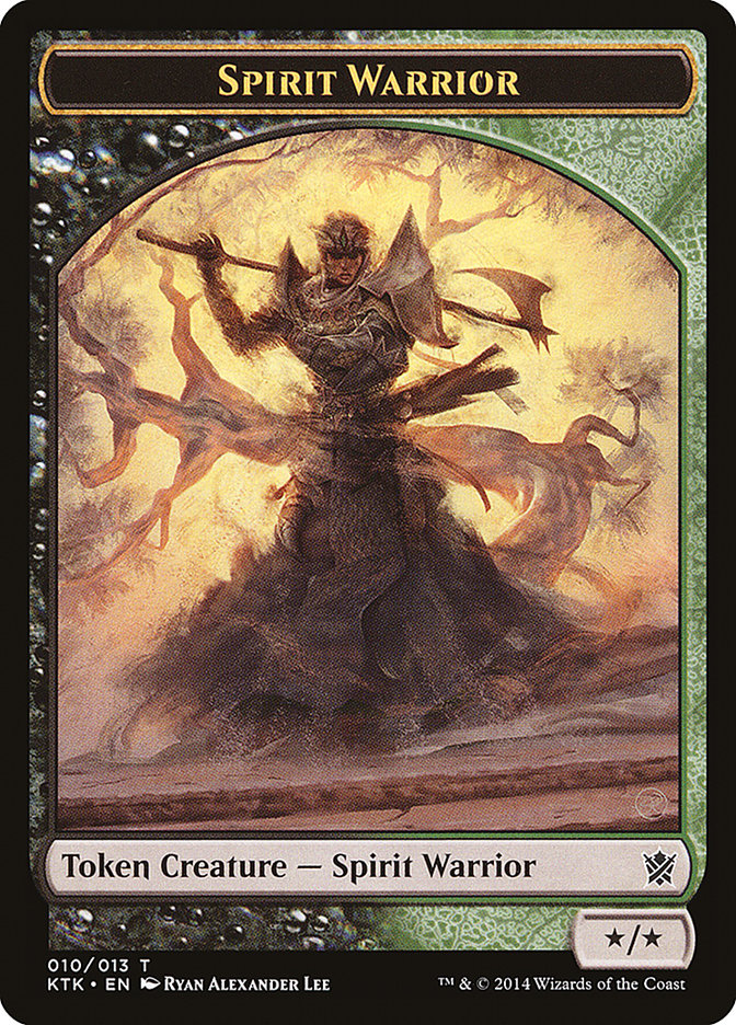 Spirit Warrior Token [Khans of Tarkir Tokens] | Yard's Games Ltd