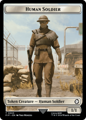 Treasure (0018) // Human Soldier Double-Sided Token [Fallout Tokens] | Yard's Games Ltd