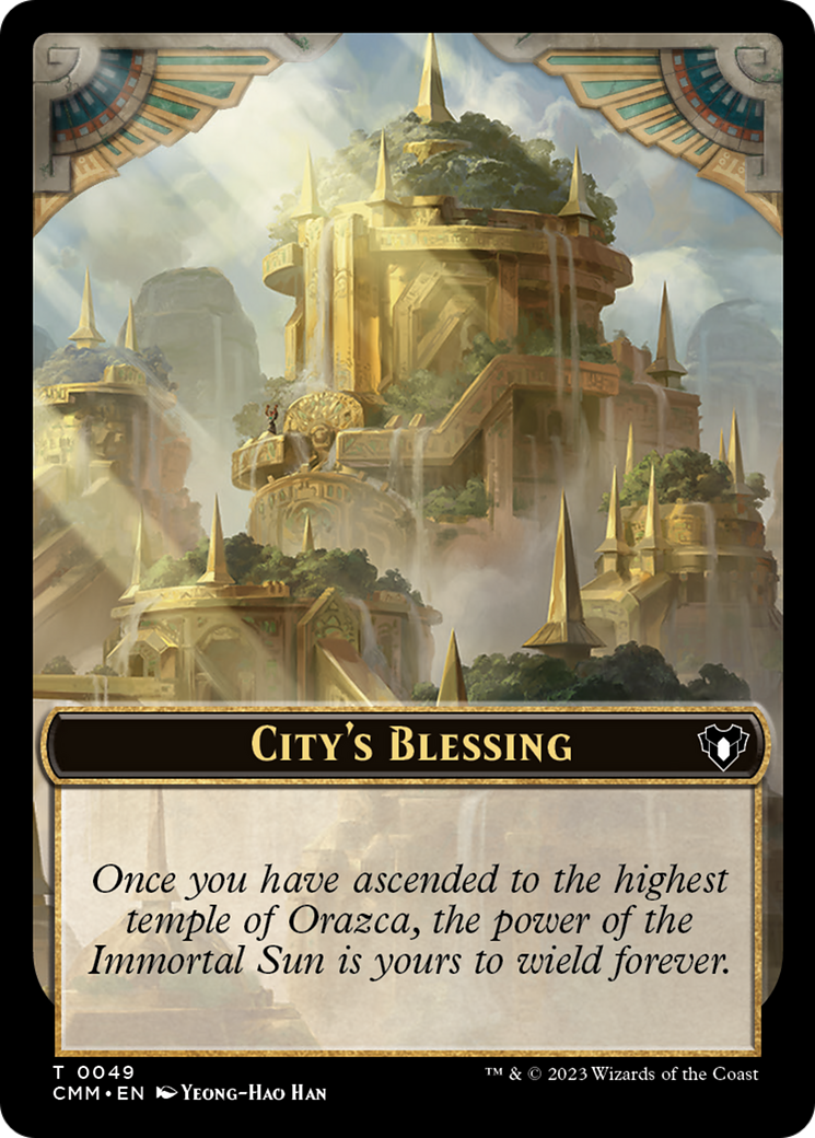City's Blessing // Ogre Double-Sided Token [Commander Masters Tokens] | Yard's Games Ltd