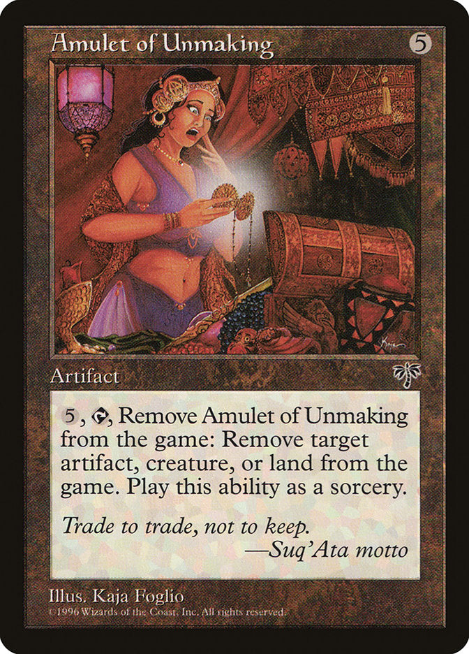 Amulet of Unmaking [Mirage] | Yard's Games Ltd